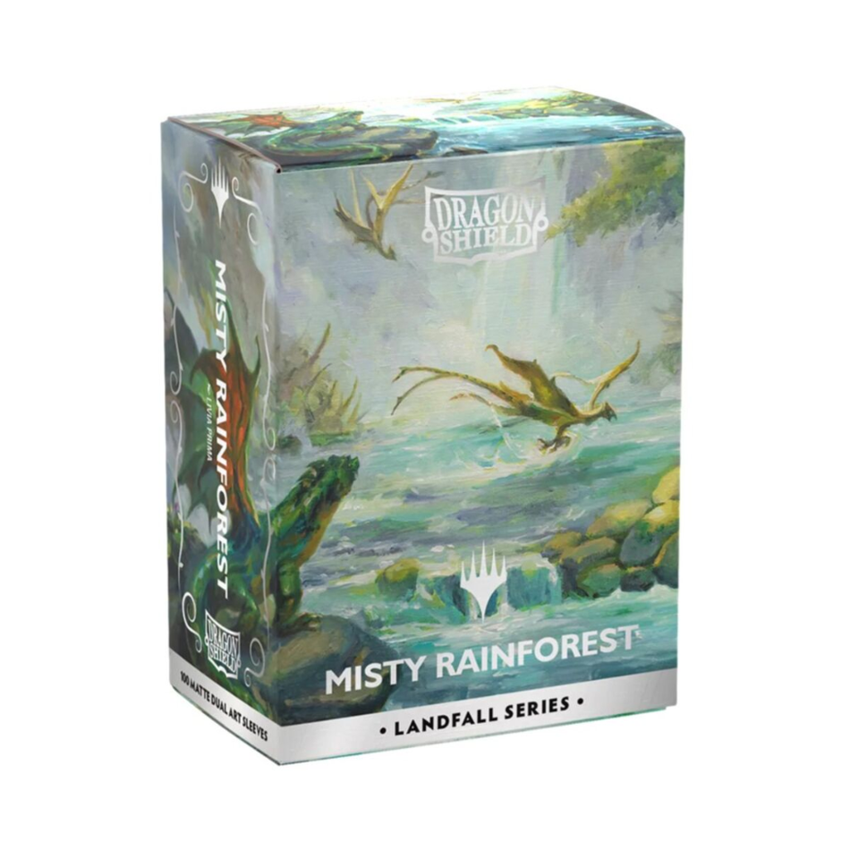 Dragon Shield: Sleeves – Matte Dual Art – MTG Landfall Series: Misty Rainforest Card Sleeves Dragon Shield Default Title
