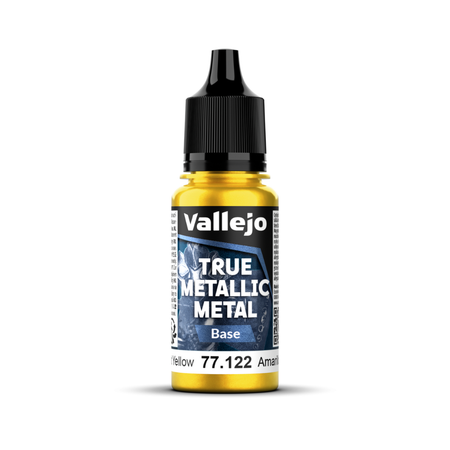 Vallejo True Metallic Metal: Base - Radiant Yellow 18 ml Vallejo True Metallic Vallejo Default Title