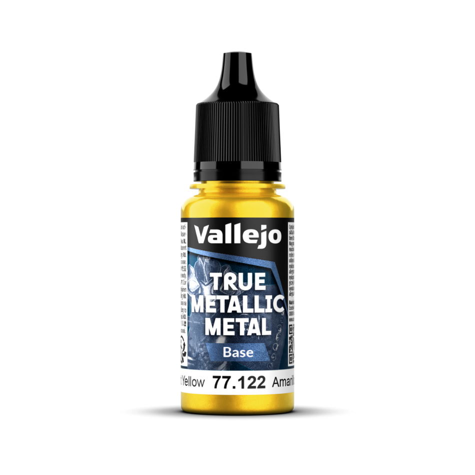Vallejo True Metallic Metal: Base - Radiant Yellow 18 ml Vallejo True Metallic Vallejo Default Title