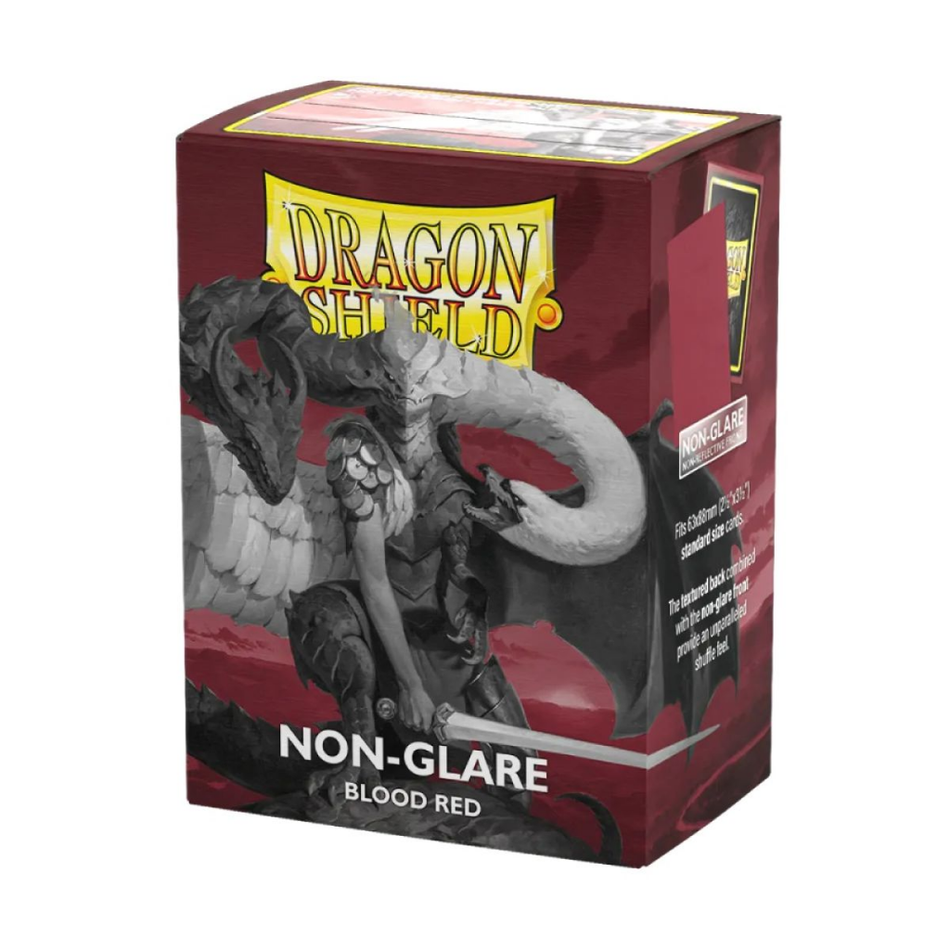 Dragon Shield Matte Sleeves - Non-Glare Blood Red Card Sleeves Dragon Shield