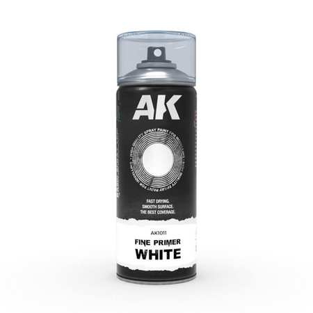 AK Interactive Fine Primer White - Spray Paint 400ml AK Primer AK Interactive