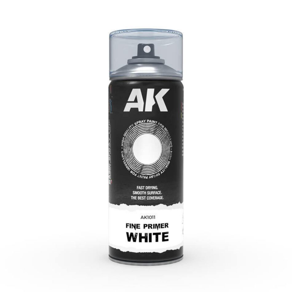AK Interactive Fine Primer White - Spray Paint 400ml AK Primer AK Interactive
