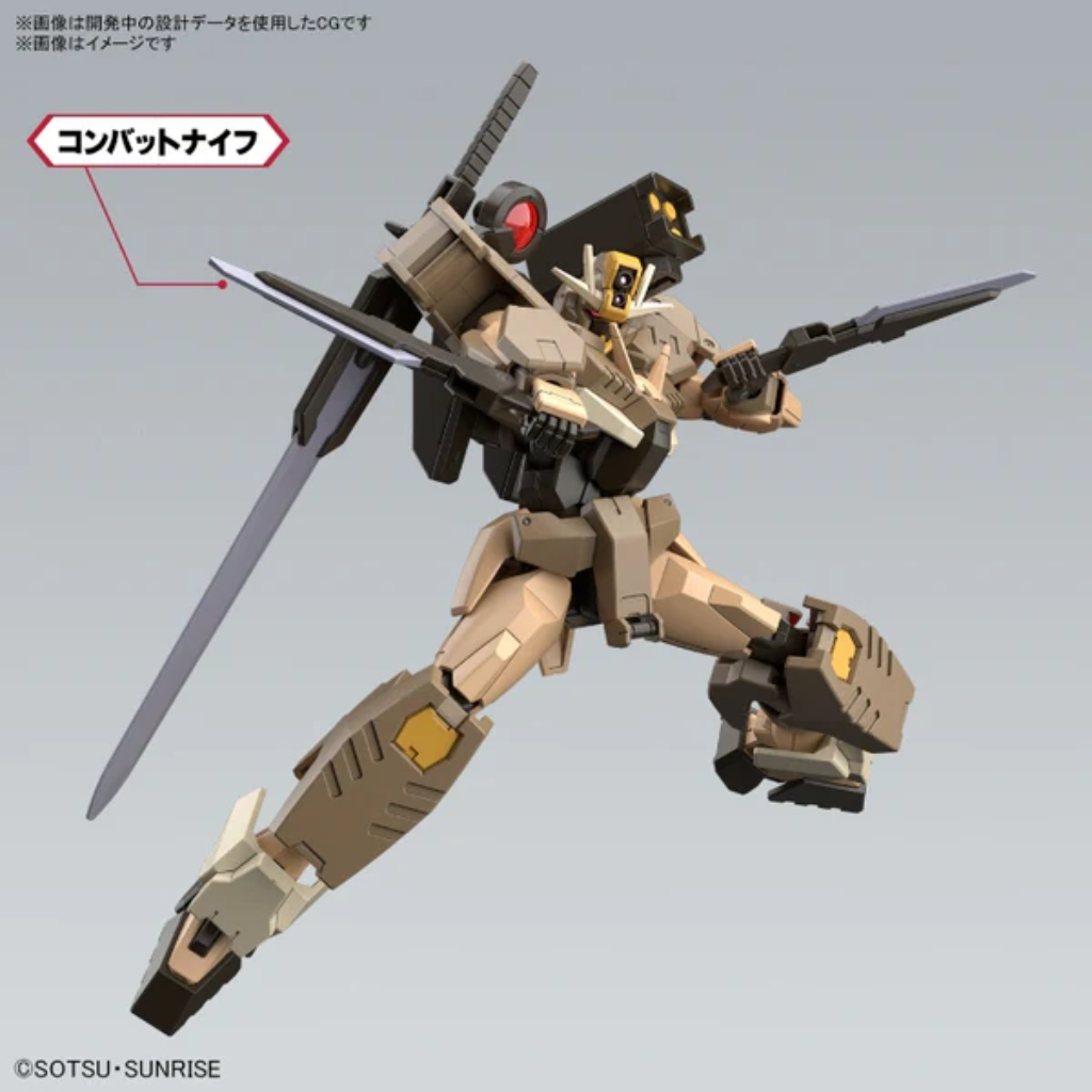 HG 1/144 Gundam 00 Command Qan[T] Desert Type Gundam Model Kit Bandai