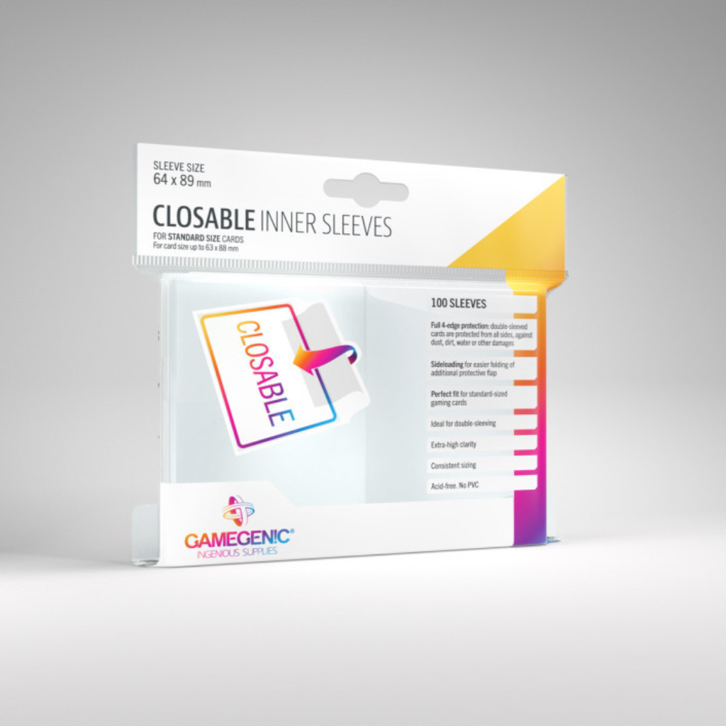 Gamegenic Closable Inner Sleeves Card Sleeves GameGenic