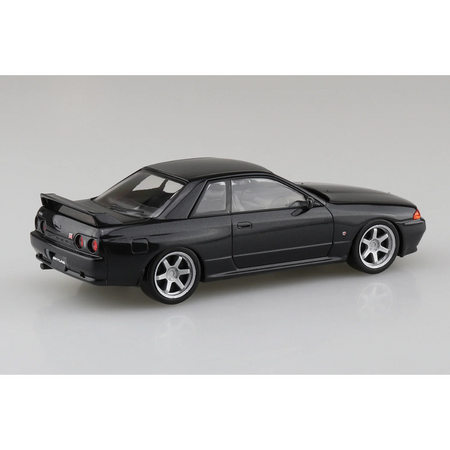 1/32 Nissan R32 Skyline GT-R Custom Wheel (Black Pearl Metallic) Model Car Kit Aoshima