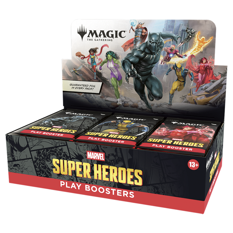 Magic Marvel Super Heroes - Play Booster Display Marvel Super Heroes Wizards of the Coast Default Title