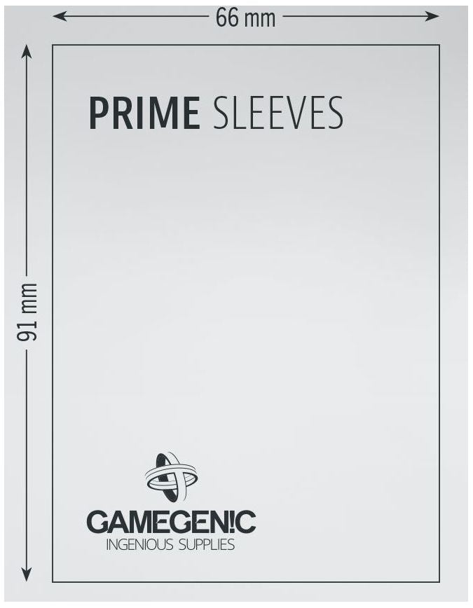 Gamegenic - Prime Card Sleeves - Black (100 Sleeves Pack) Deck Box GameGenic   