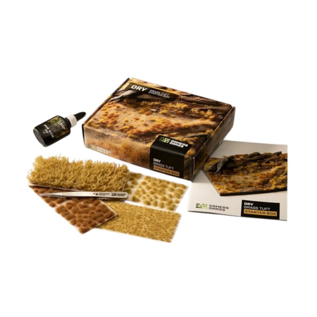 Gamers Grass - Box Sets - Grass Tuft Starter Box - Dry Gamers Grass Basing Gamers Grass