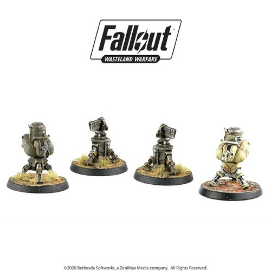 Fallout Wasteland Warfare - 4 Turrets Fallout Wasteland Warfare Modiphius Entertainment Default Title