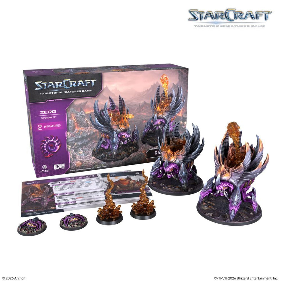 Starcraft Miniatures Games: Zerg - Ravager - Expansion Set Starcraft Archon Studio