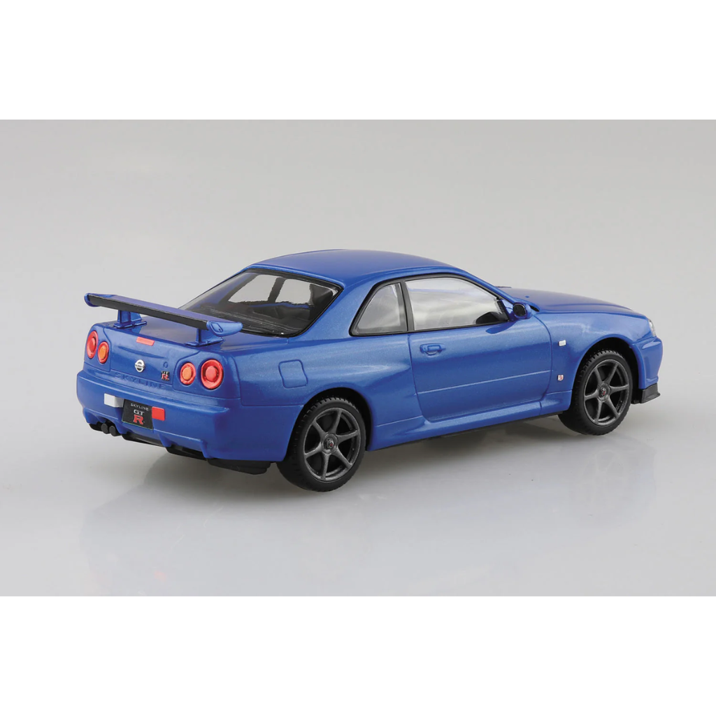 1/32 NISSAN R34 SKYLINE GT-R BAYSIDE BLUE Model Car Kit Aoshima