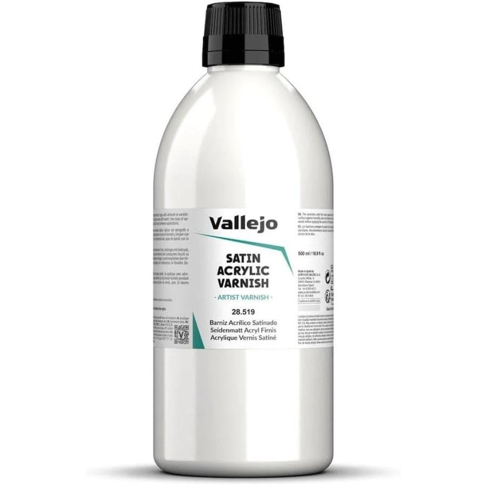 Vallejo Satin Acrylic Varnish 500ml Vallejo Auxiliary Vallejo Default Title