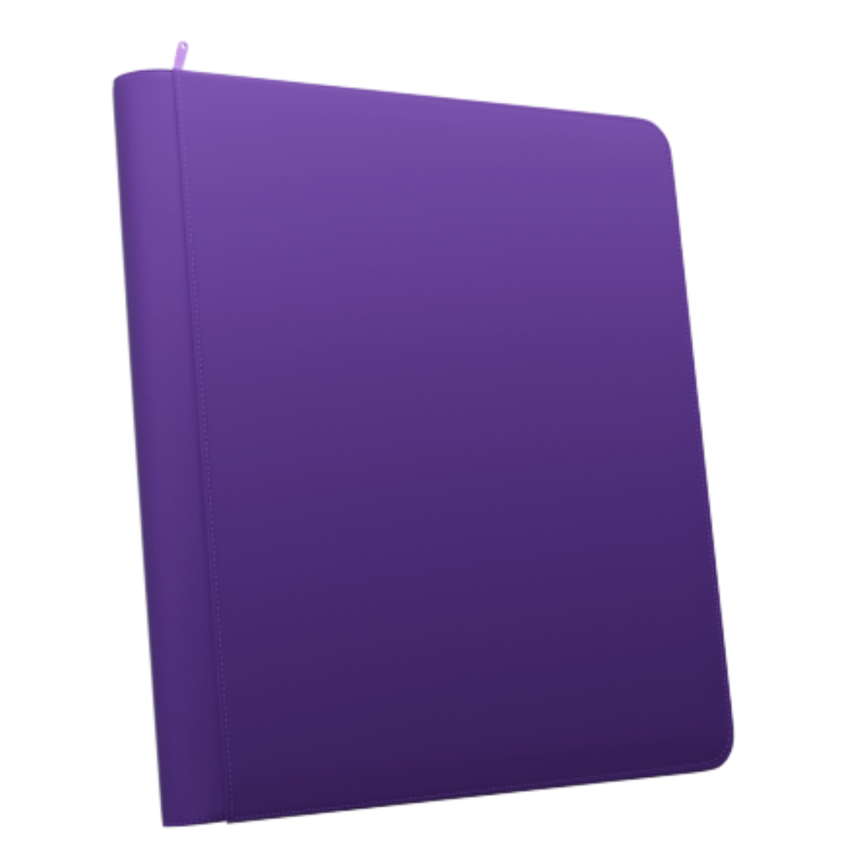 Palms off Gaming - STEALTH 12 Pocket Zip Trading Card Binder - PURPLE Binder Palms Off Gaming Default Title
