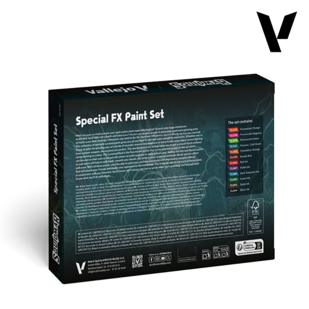 Vallejo - Game Colour - Squidmar Miniatures - Special FX Paint Set Vallejo Vallejo