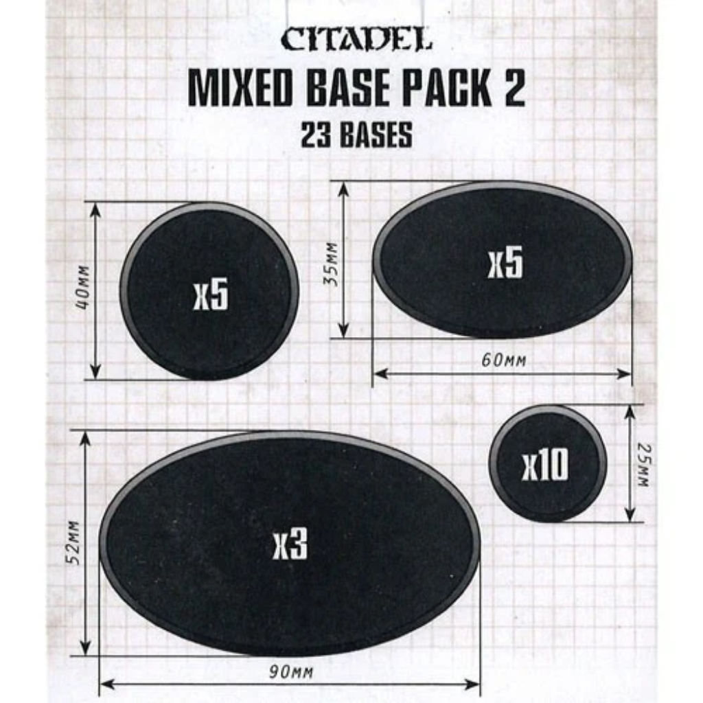 Citadel Mixed Base Pack 2 Bases Games Workshop