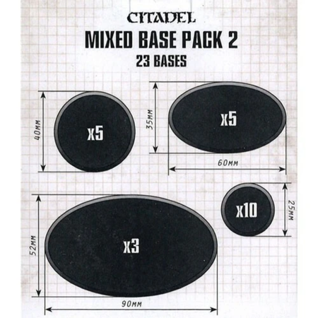 Citadel Mixed Base Pack 2 Bases Games Workshop