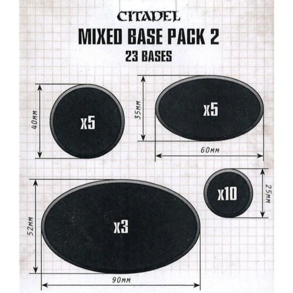 Citadel Mixed Base Pack 2 Bases Games Workshop