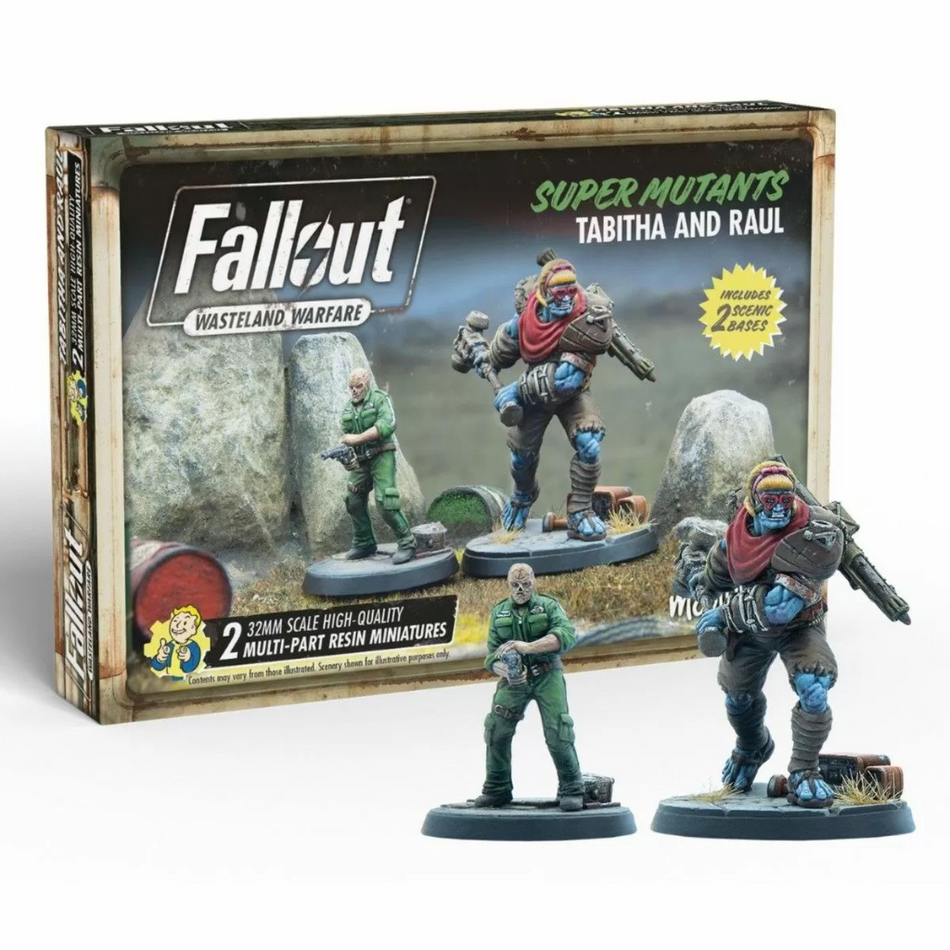 Fallout Wasteland Warfare - Super Mutants Tabitha and Raul Fallout Factions Modiphius Entertainment Default Title