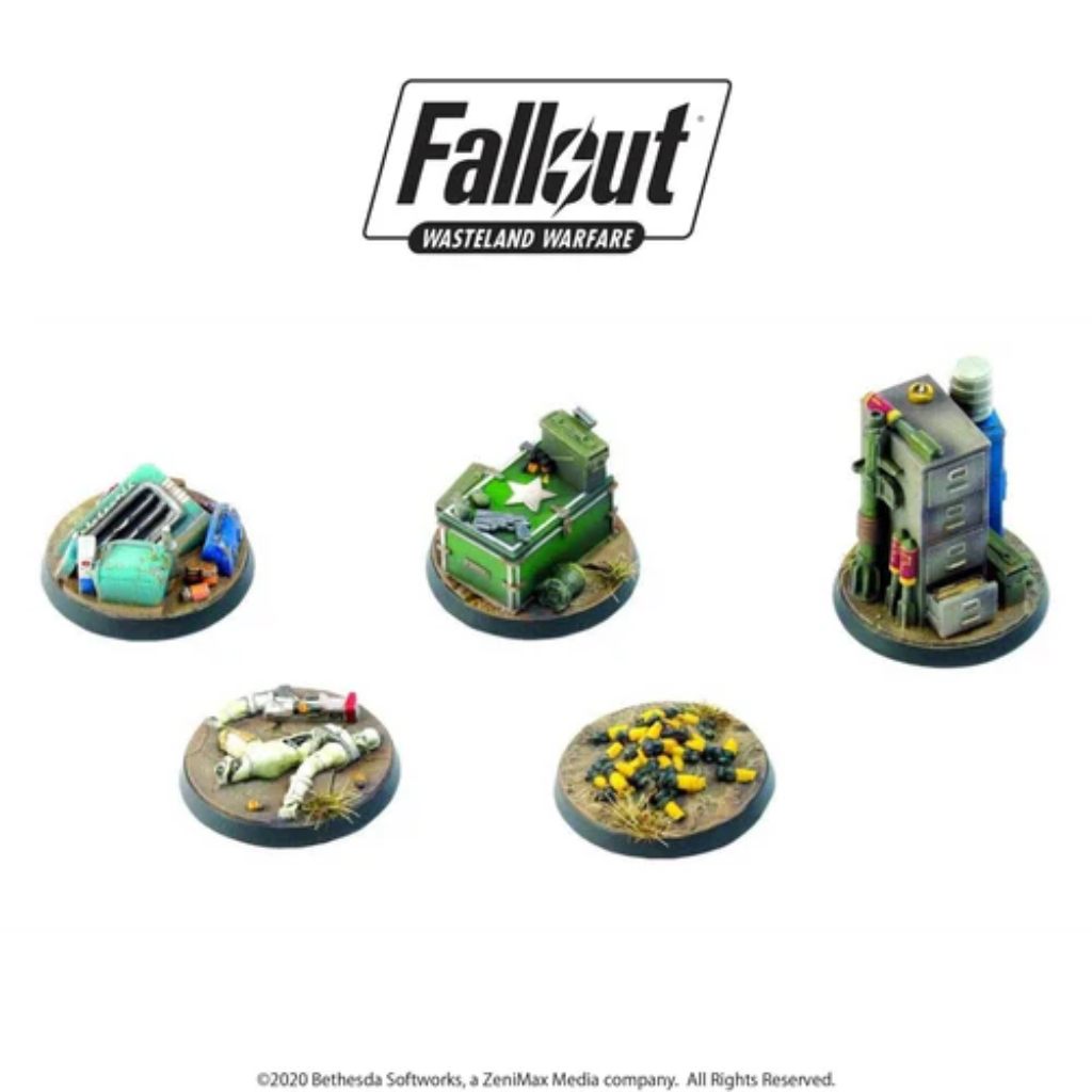 Fallout Wasteland Warfare - Terrain Exp. Objective Markers 2 Fallout Factions Modiphius Entertainment Default Title