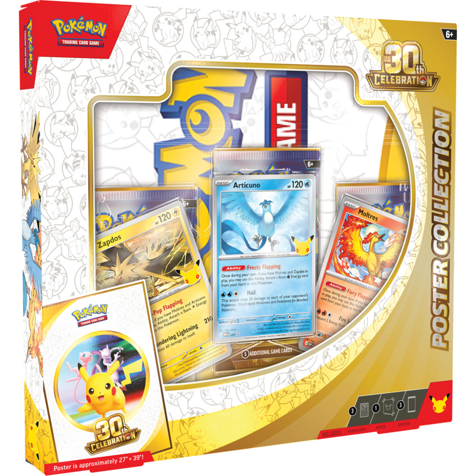 Pokemon TCG 30th Celebration Poster Box