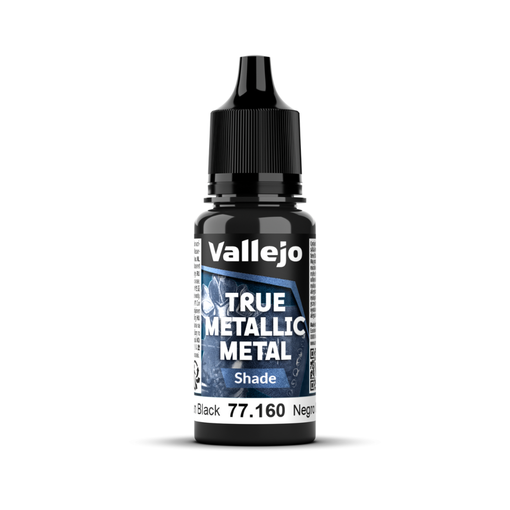 Vallejo True Metallic Metal: Shade - Obsidian Black 18 ml Vallejo True Metallic Vallejo Default Title