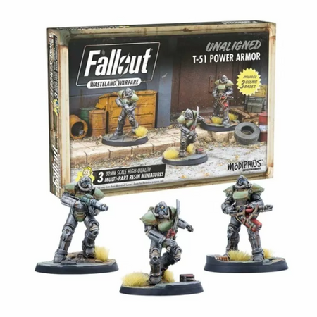 Fallout Wasteland Warfare - Unaligned T51 Power Armour Fallout Factions Modiphius Entertainment Default Title