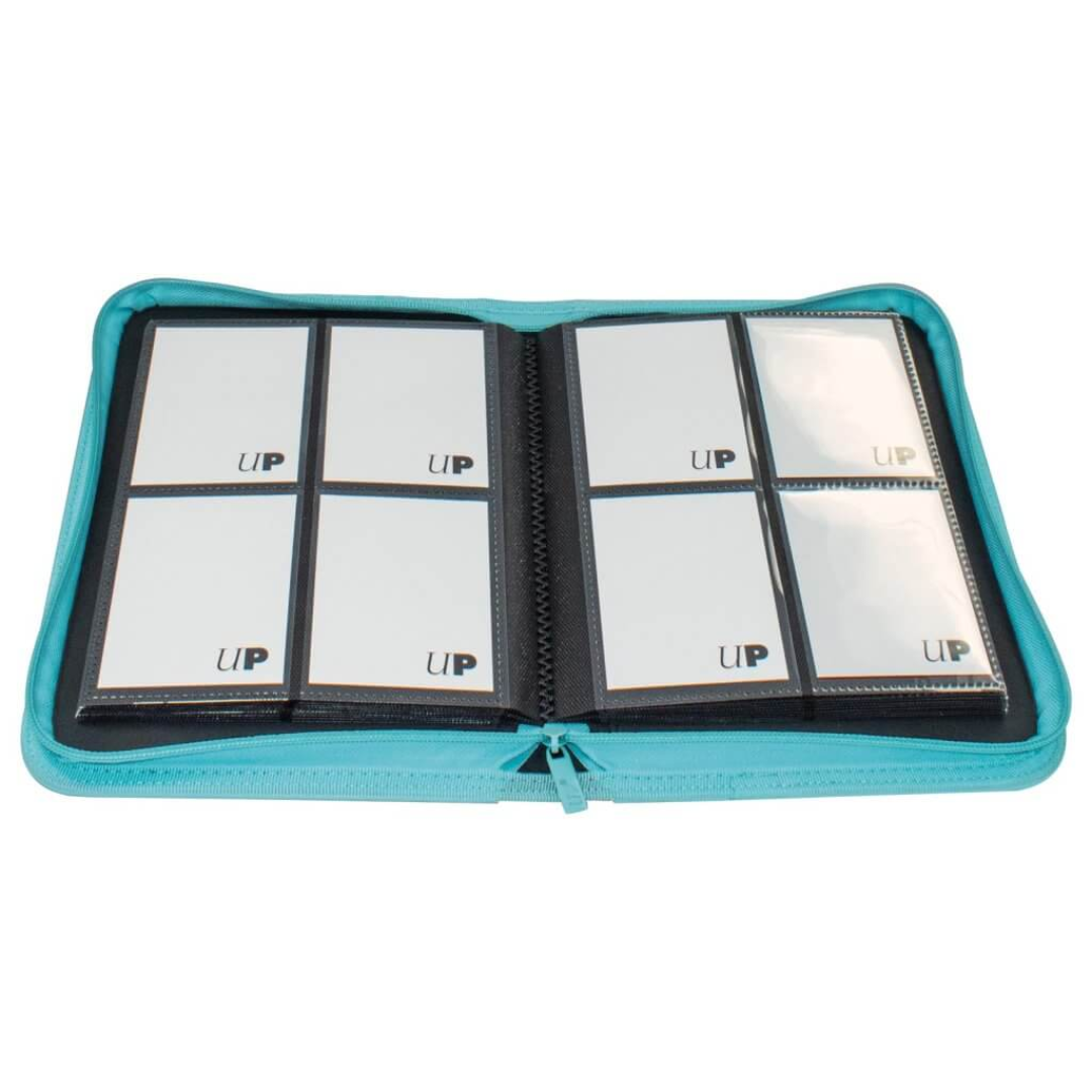 ULTRA PRO Binder - Vivid 4-Pocket Zippered Pro-Binder: Light Blue Binder Ultra PRO