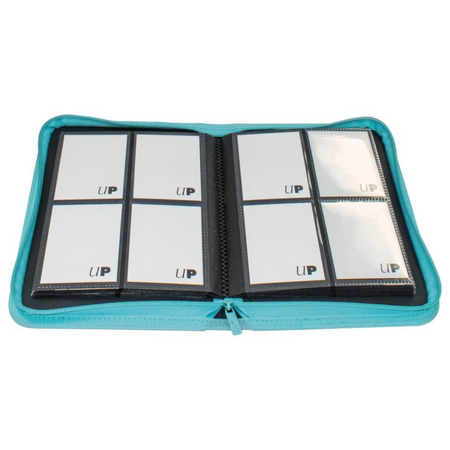 ULTRA PRO Binder - Vivid 4-Pocket Zippered Pro-Binder: Light Blue Binder Ultra PRO