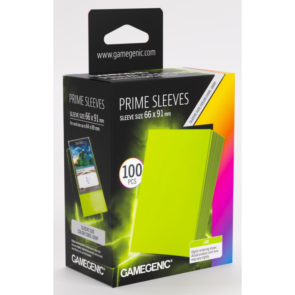 Gamegenic - Prime Card Sleeves - Lime (100 Sleeves Pack) Deck Box GameGenic Default Title