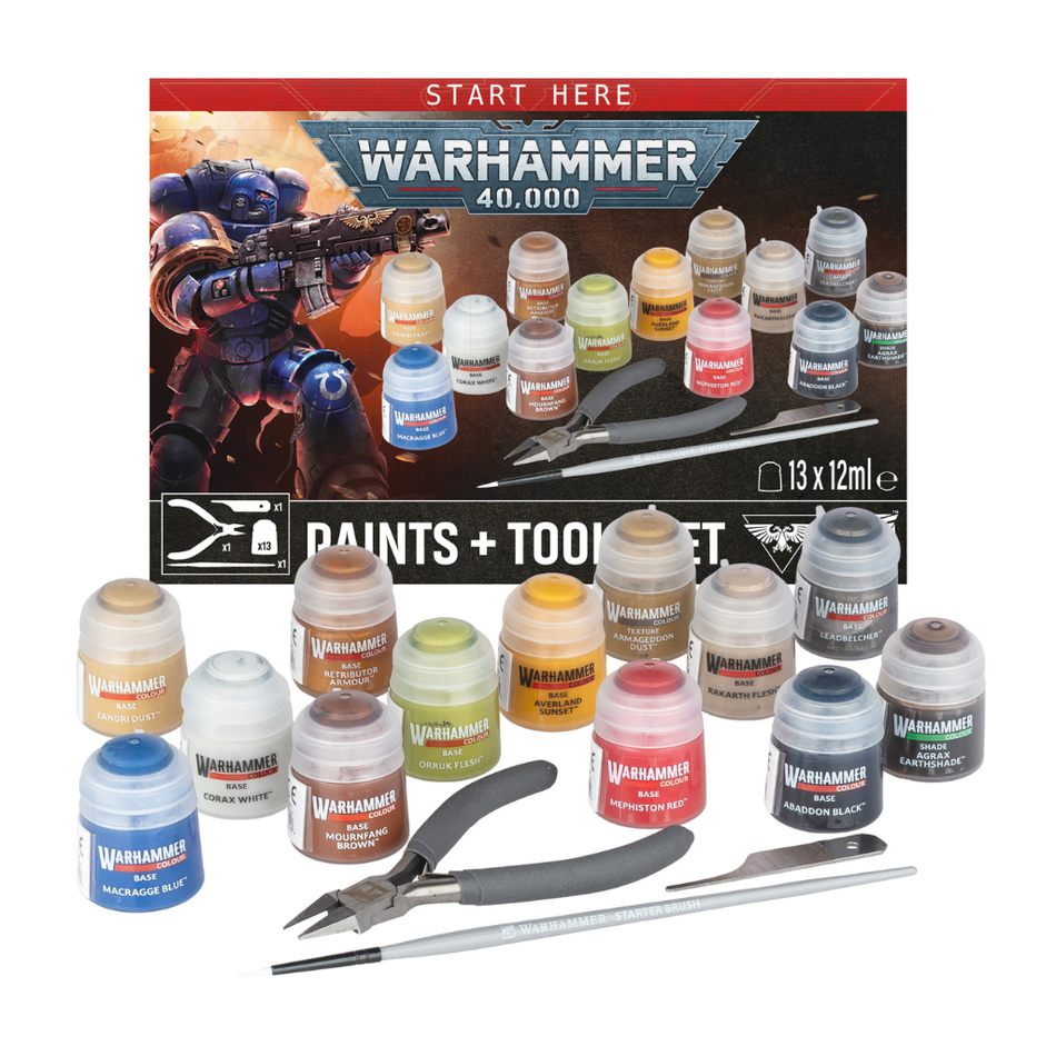 Warhammer 40,000: Paints + Tools (11th Edition)