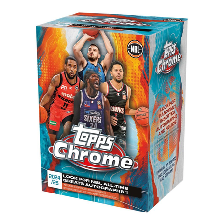 Topps Chrome NBL 2024/2025 Basketball Trading Cards - Value Blaster Box Sports Cards Panini Default Title