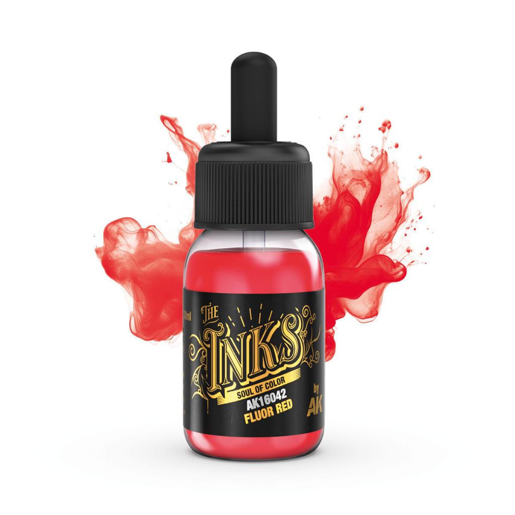 AK Interactive The INKS: Fluor Red 30ml Acrylic Ink AK Interactive AK Interactive Default Title
