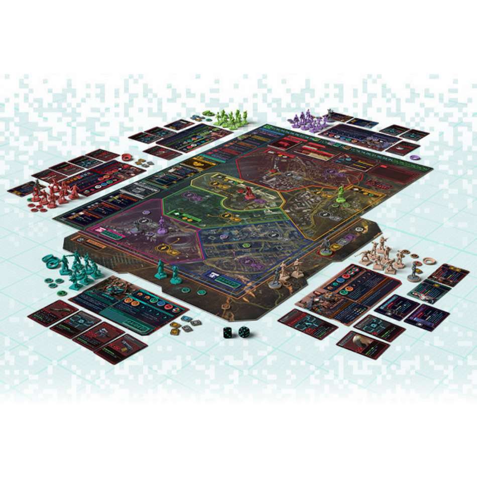 Cyberpunk 2077 Families and Outcasts Board Games CMON