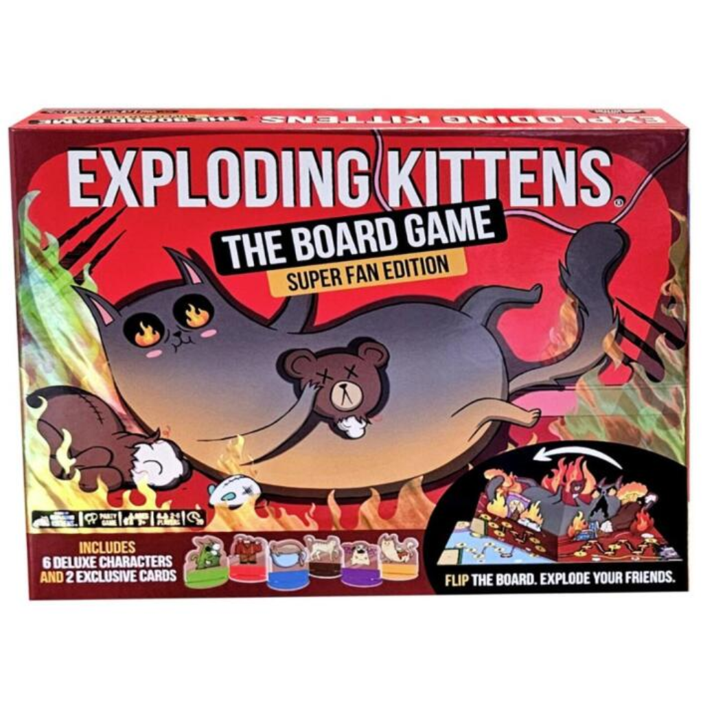 Exploding Kittens The Board Game Super Fan Edition (By Exploding Kittens) Board Games Exploding Kittens