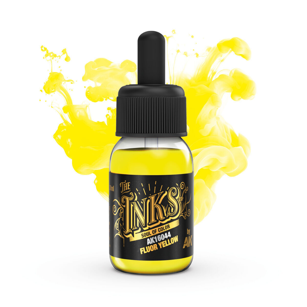 AK Interactive The INKS: Fluor Yellow 30ml Acrylic Ink AK Interactive AK Interactive Default Title