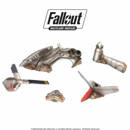 Fallout Wasteland Warfare - Terrain Exp. Crashed Vertibird Fallout Factions Modiphius Entertainment Default Title