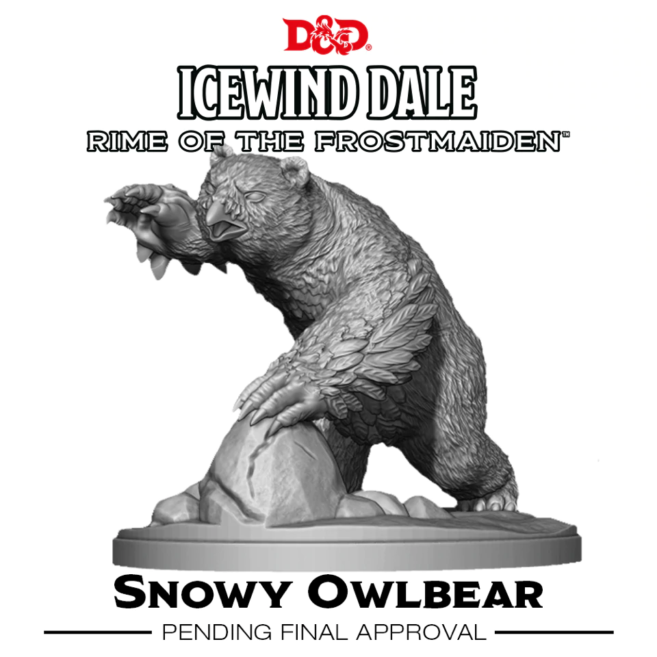 D&D Icewind Dale Rime of the Frostmaiden Snowy Owlbear Dungeons & Dragons Wizards of the Coast   