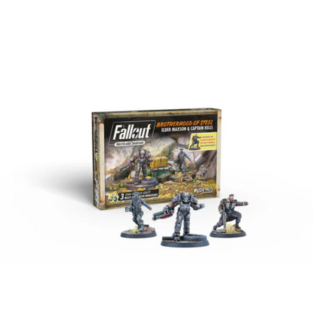 Fallout Wasteland Warfare - Brotherhood of Steel - Elder Maxon & Captain Kells Fallout Wasteland Warfare Modiphius Entertainment Default Title