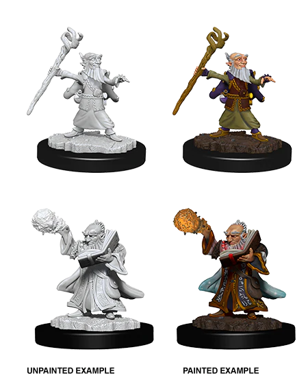 D&D Nolzurs Marvelous Unpainted Miniatures Male Gnome Wizard Dungeons & Dragons WizKids   