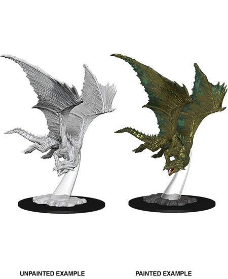 D&D Nolzurs Marvelous Unpainted Miniatures Young Bronze Dragon Dungeons & Dragons WizKids   