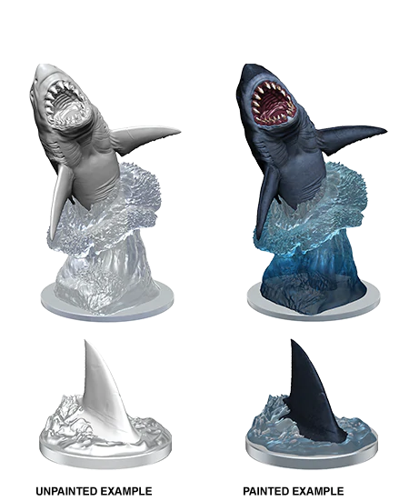 WizKids Deep Cuts Unpainted Miniatures Shark Dungeons & Dragons WizKids   