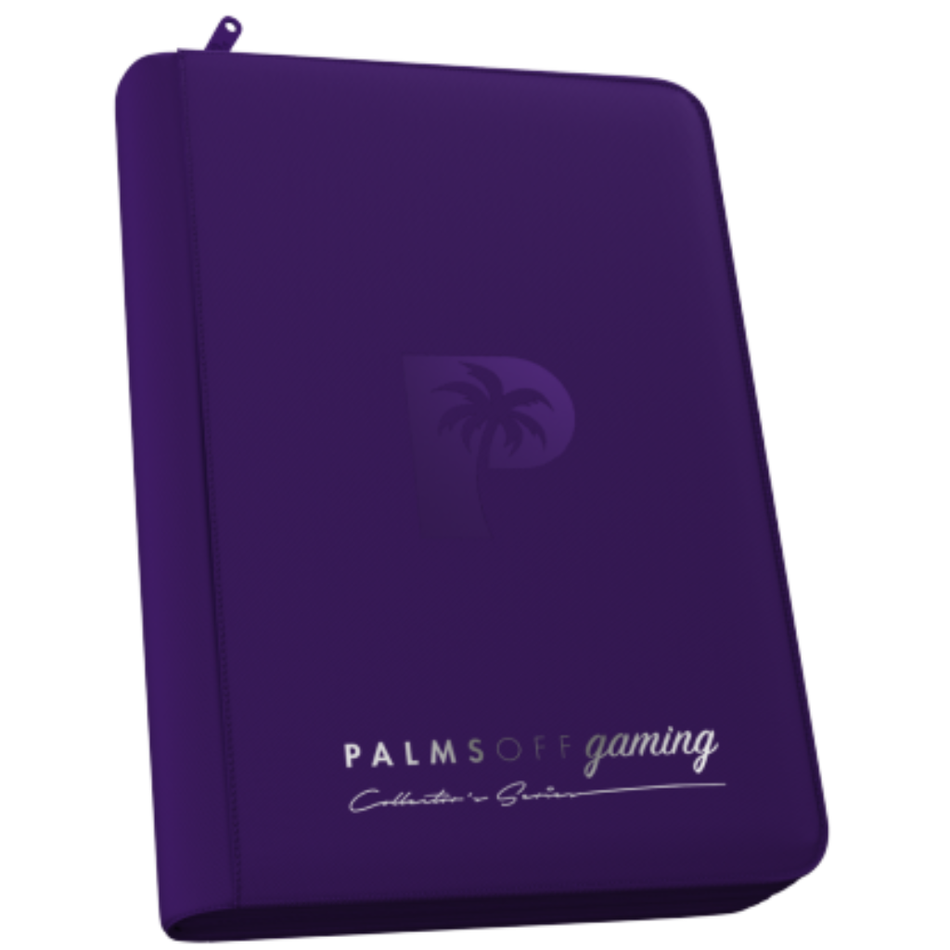 Palms Off Gaming - Collector's Series 12 Pocket Zip Trading Card Binder - PURPLE Binder Palms Off Gaming Default Title