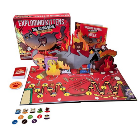 Exploding Kittens The Board Game Super Fan Edition (By Exploding Kittens) Board Games Exploding Kittens