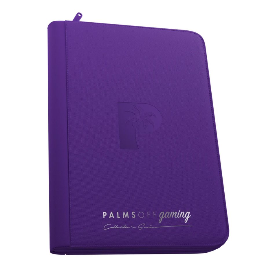 Palms Off Gaming - Collector's Series SIDE LOADER Zip Binder 9 Pocket - PURPLE
