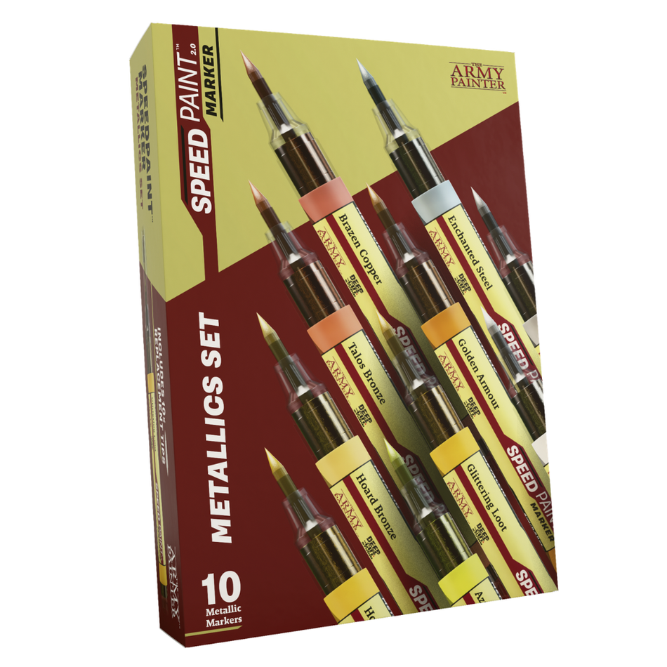 The Army Painter Speedpaint Marker - Metallics Set (10 Colours) Army Painter Speedpaint The Army Painter Default Title
