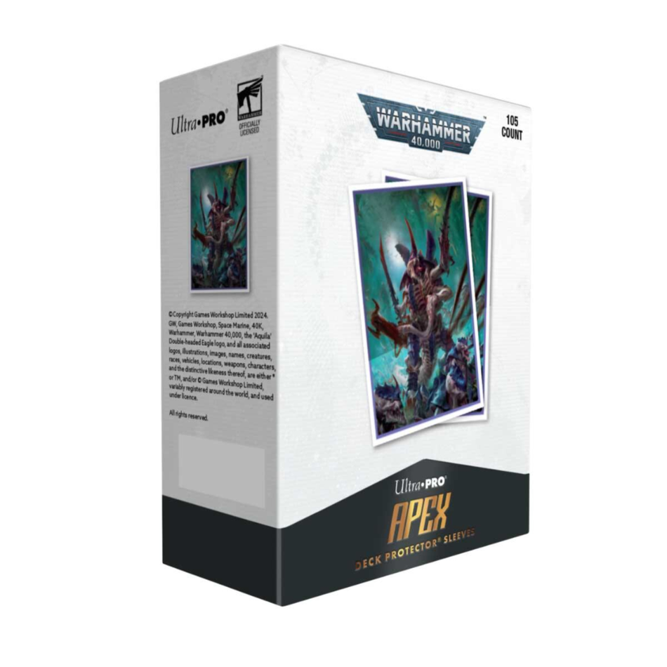Tyranid 105ct Apex Deck Protector sleeves for Warhammer 40k