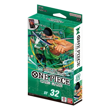 One Piece Card Game: STARTER DECK -GREEN Roronoa Zoro- [ST-32] One Piece Bandai Default Title