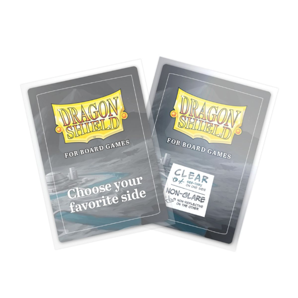 Dragon Shield: Board Game Sleeves – Clear Non-Glare – Oversize Card Storage Dragon Shield