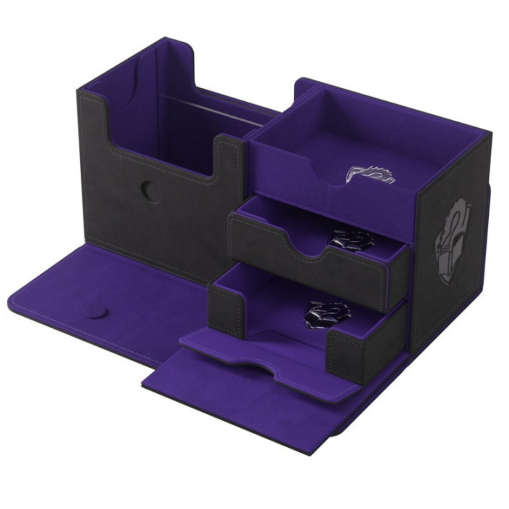 Gamegenic - The Academic 133+ XL Tolarian Edition Black/Purple Deck Box GameGenic