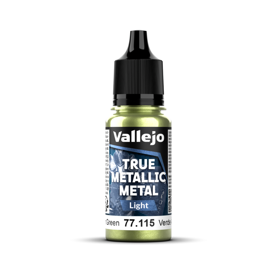 Vallejo True Metallic Metal: Light - Amber Green 18 ml Vallejo True Metallic Vallejo Default Title
